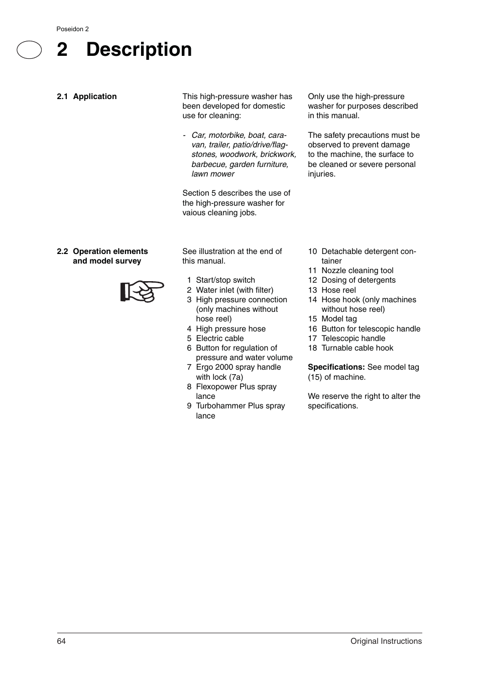 2 description | Nilfisk-ALTO 2 User Manual | Page 5 / 18