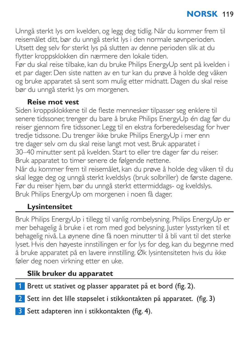 Philips EnergyUp EnergyLight User Manual | Page 119 / 144