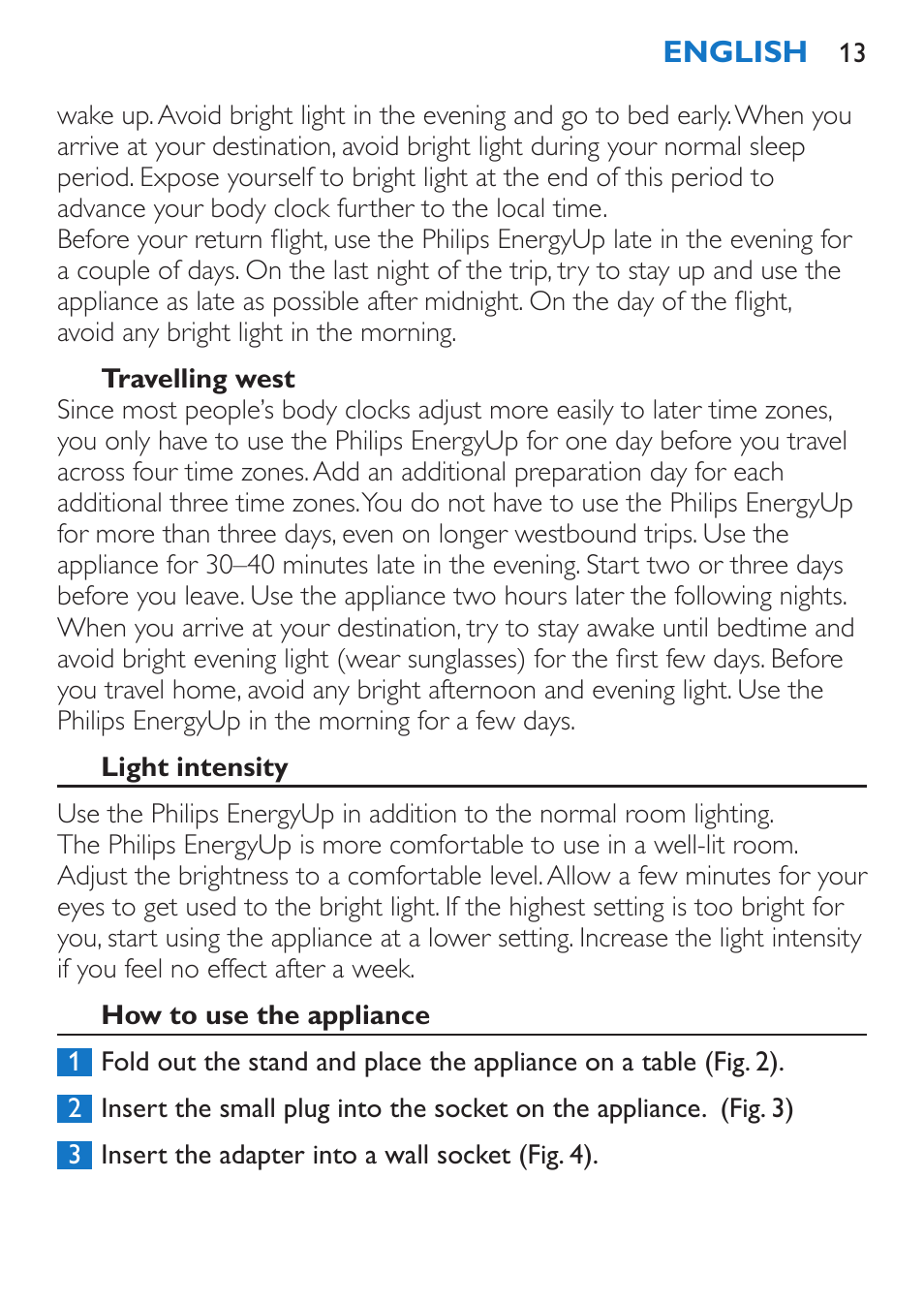 Philips EnergyUp EnergyLight User Manual | Page 13 / 144