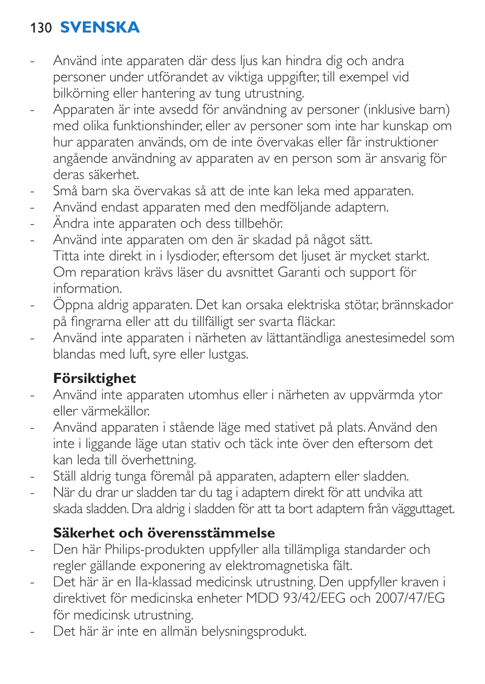 Philips EnergyUp EnergyLight User Manual | Page 130 / 144