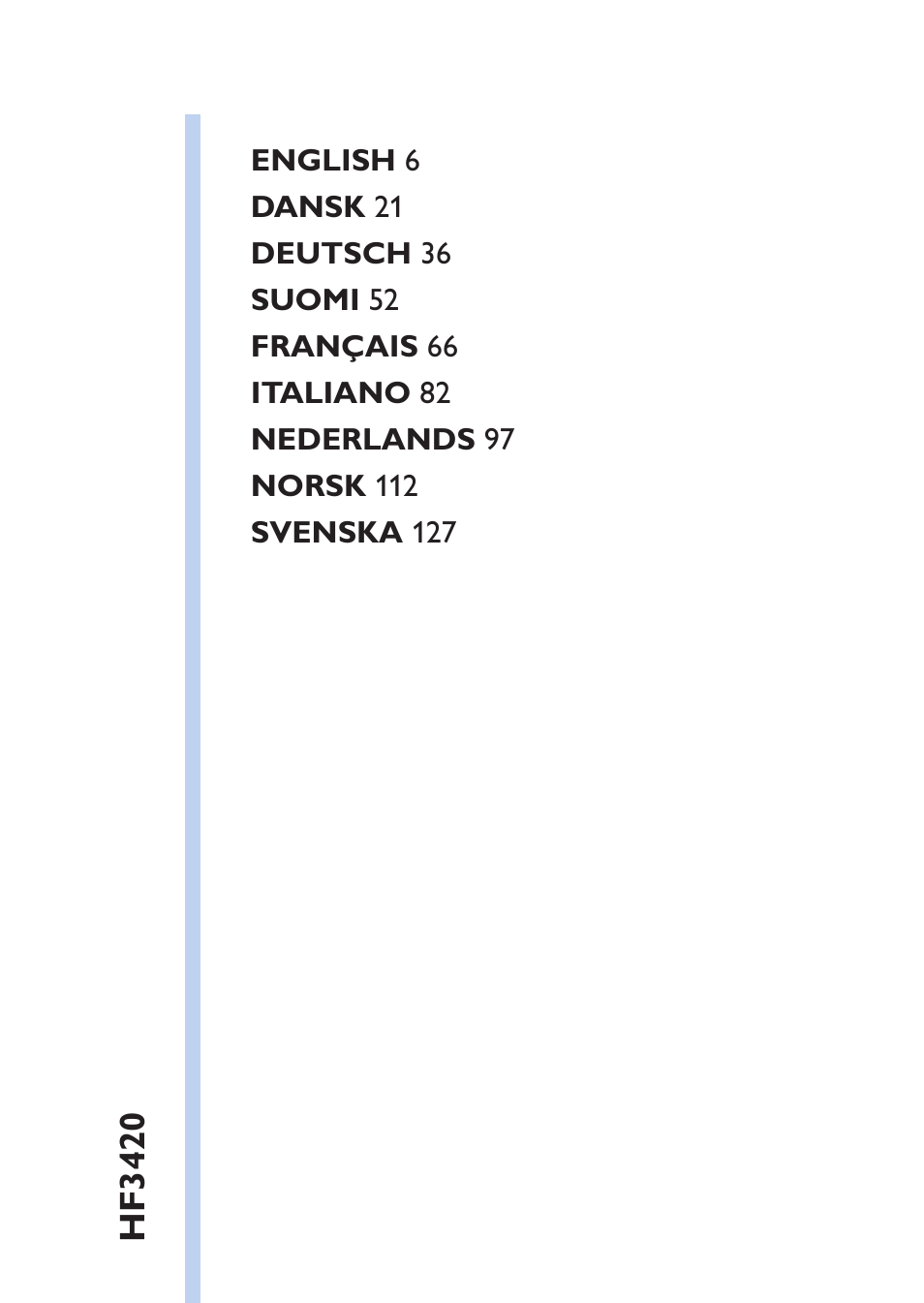 Table of content | Philips EnergyUp EnergyLight User Manual | Page 5 / 144