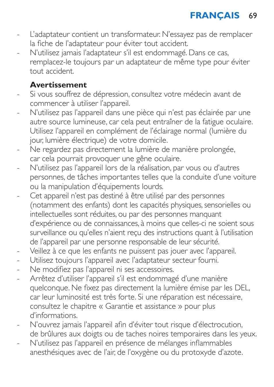 Philips EnergyUp EnergyLight User Manual | Page 69 / 144