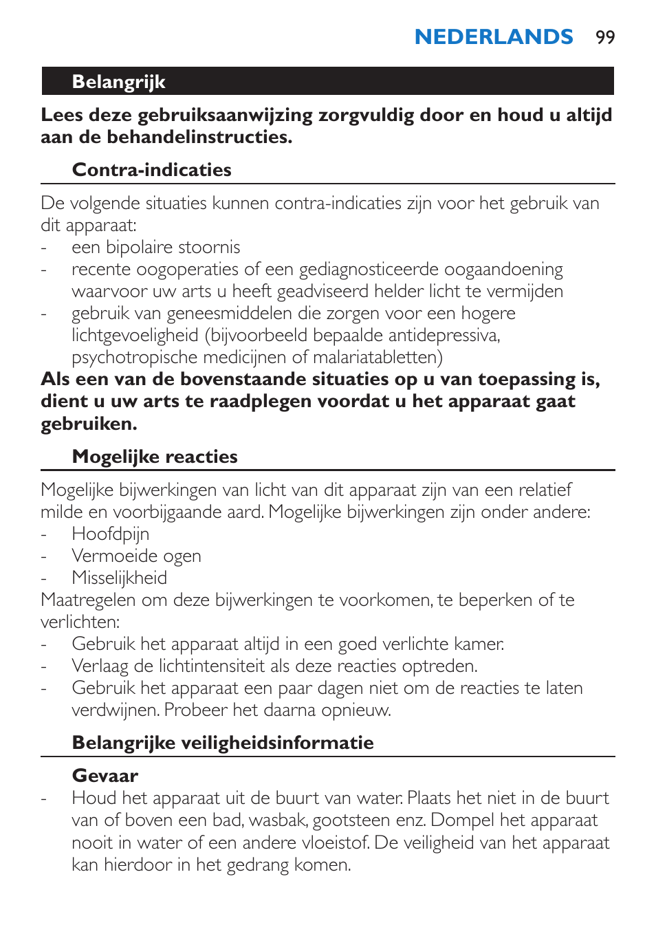 Philips EnergyUp EnergyLight User Manual | Page 99 / 144