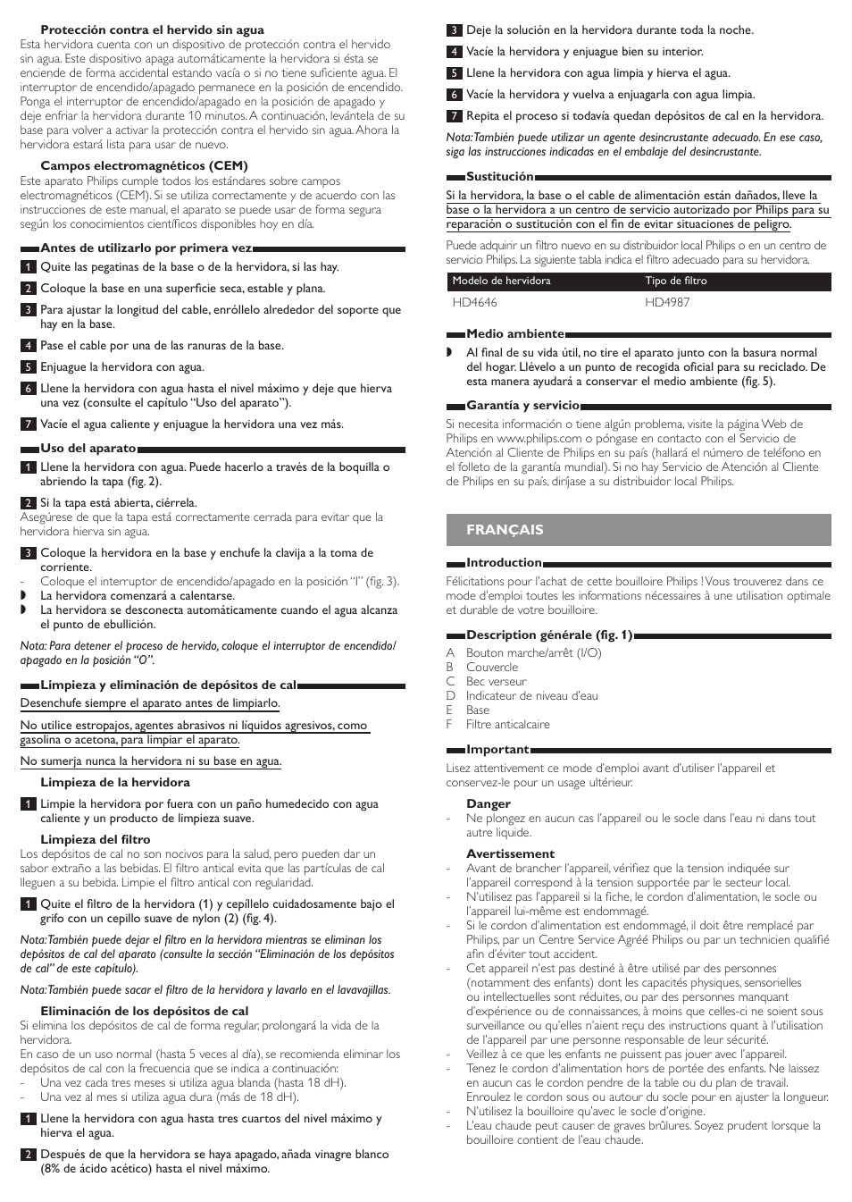 Philips Wasserkocher User Manual | Page 5 / 9