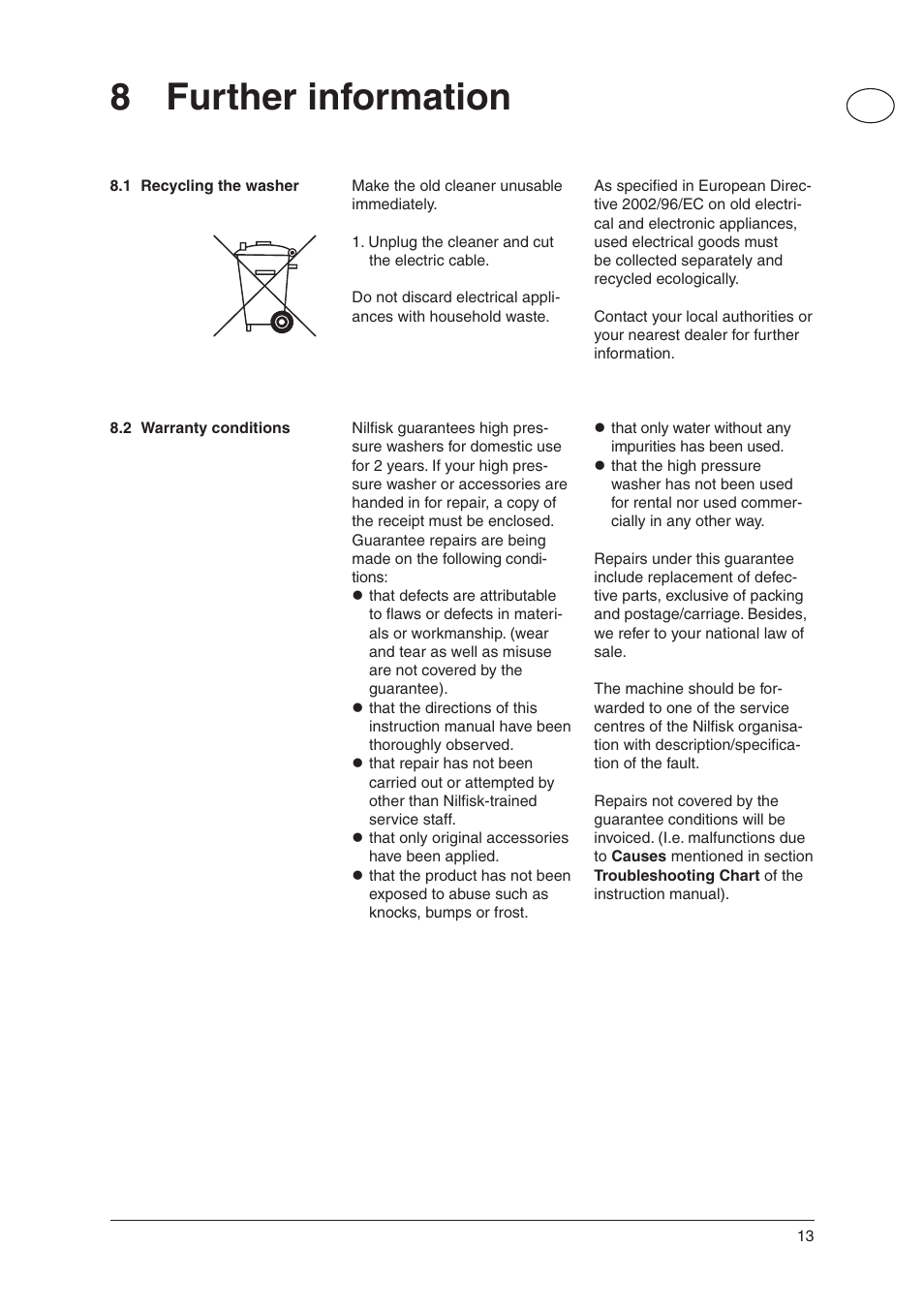 8 further information | Nilfisk-ALTO C 105.5 User Manual | Page 13 / 17