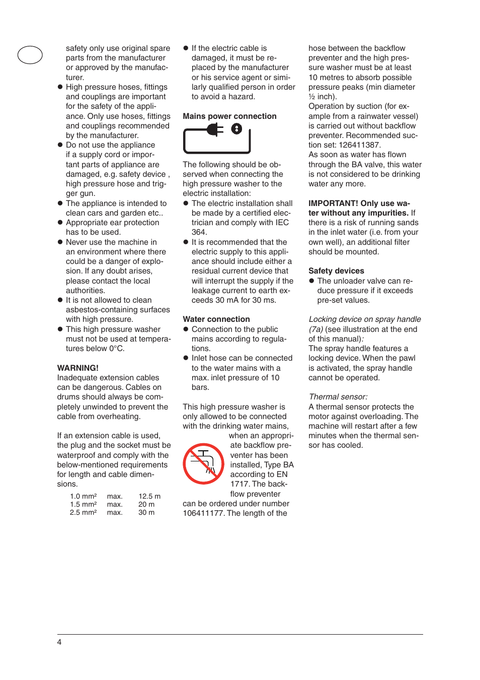 Nilfisk-ALTO C 105.5 User Manual | Page 4 / 17