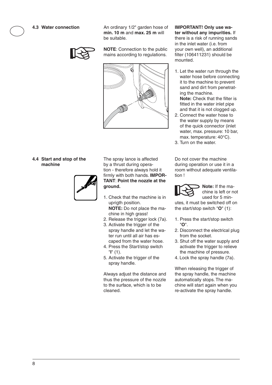 Nilfisk-ALTO C 105.5 User Manual | Page 8 / 17