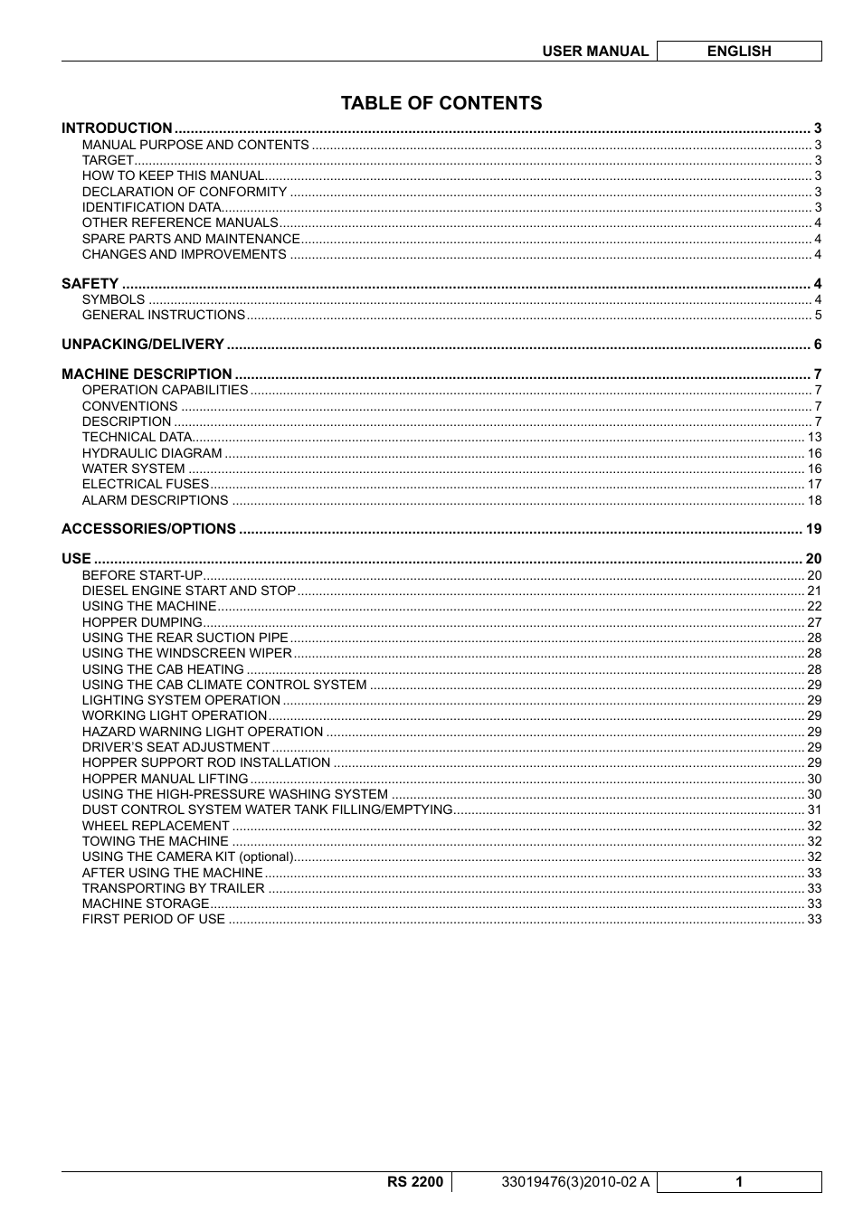 Nilfisk-ALTO RS 2200 User Manual | Page 123 / 224