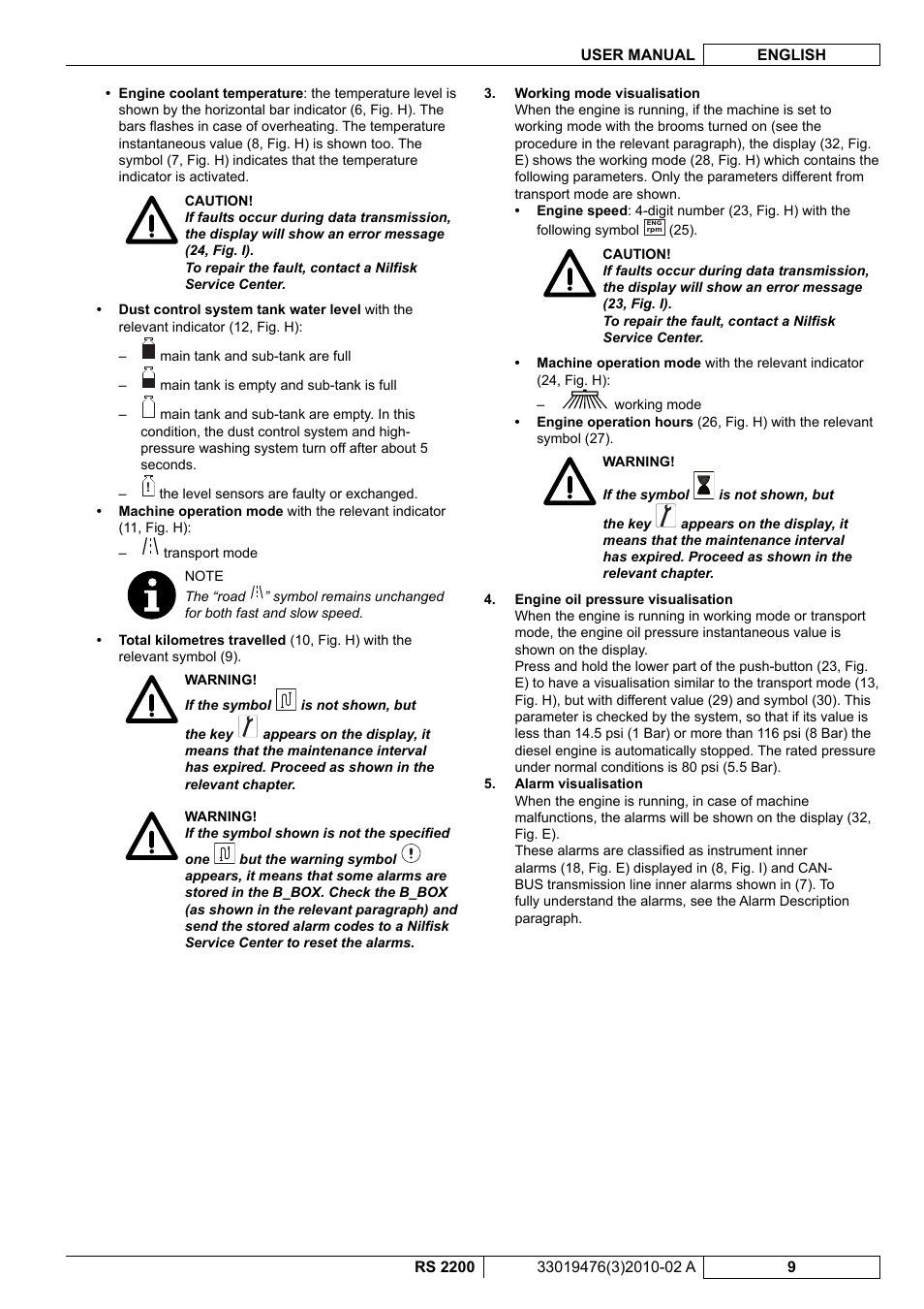 Nilfisk-ALTO RS 2200 User Manual | Page 131 / 224