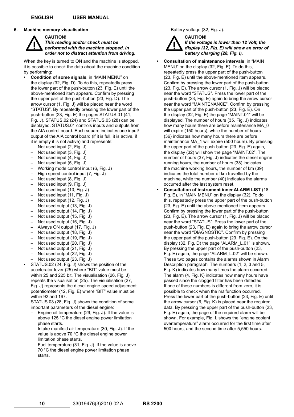 Nilfisk-ALTO RS 2200 User Manual | Page 132 / 224