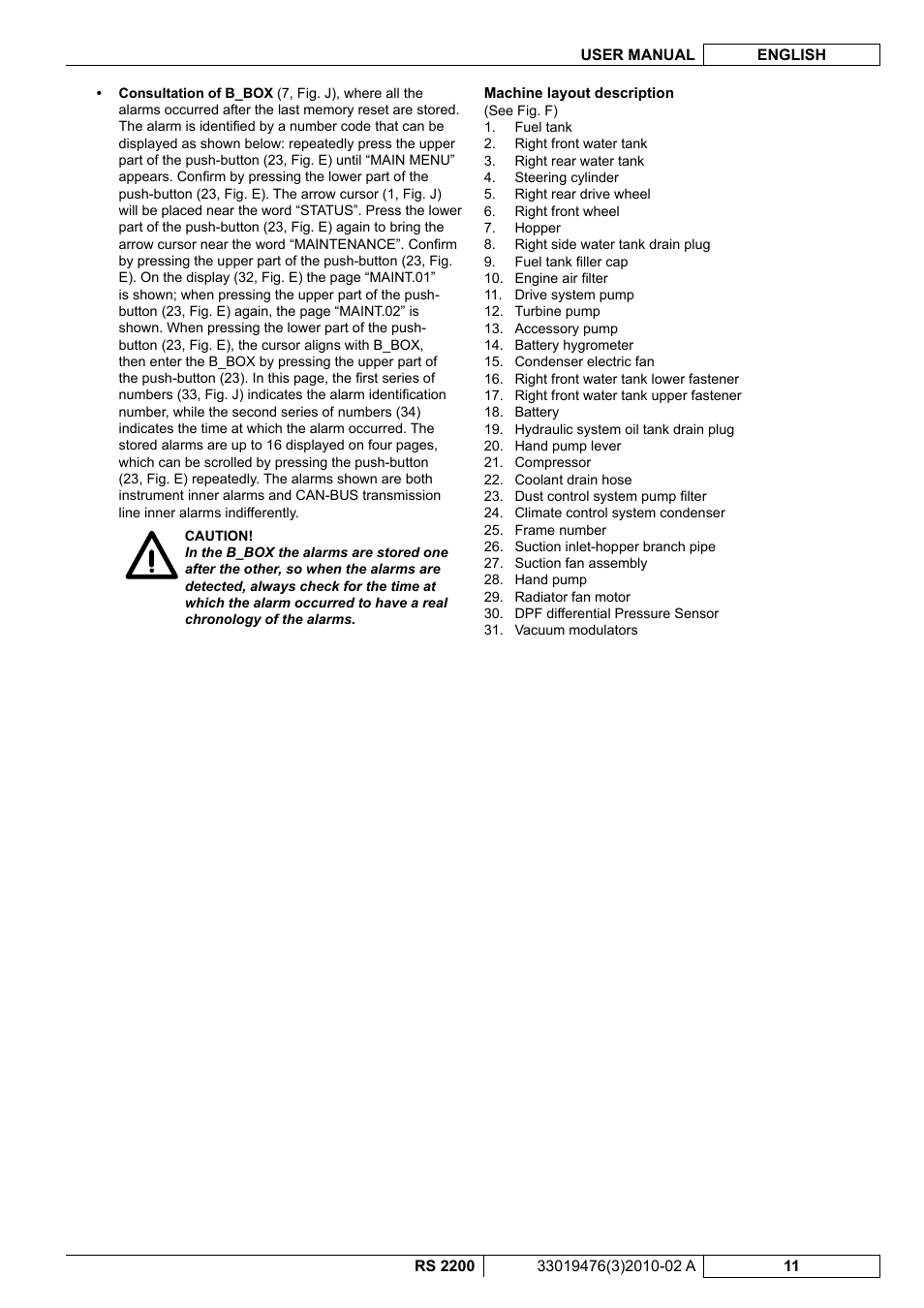 Nilfisk-ALTO RS 2200 User Manual | Page 133 / 224