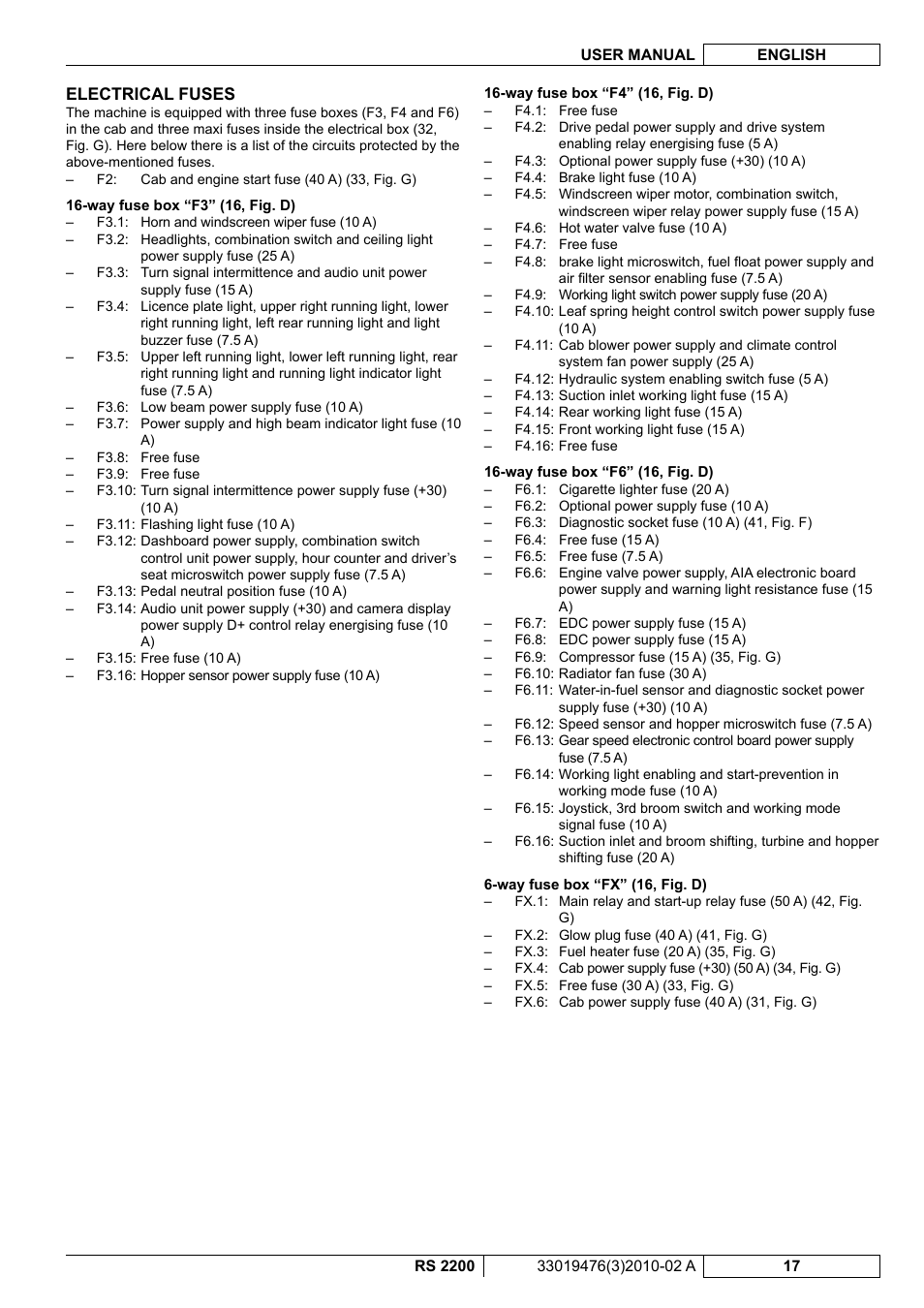 Nilfisk-ALTO RS 2200 User Manual | Page 139 / 224