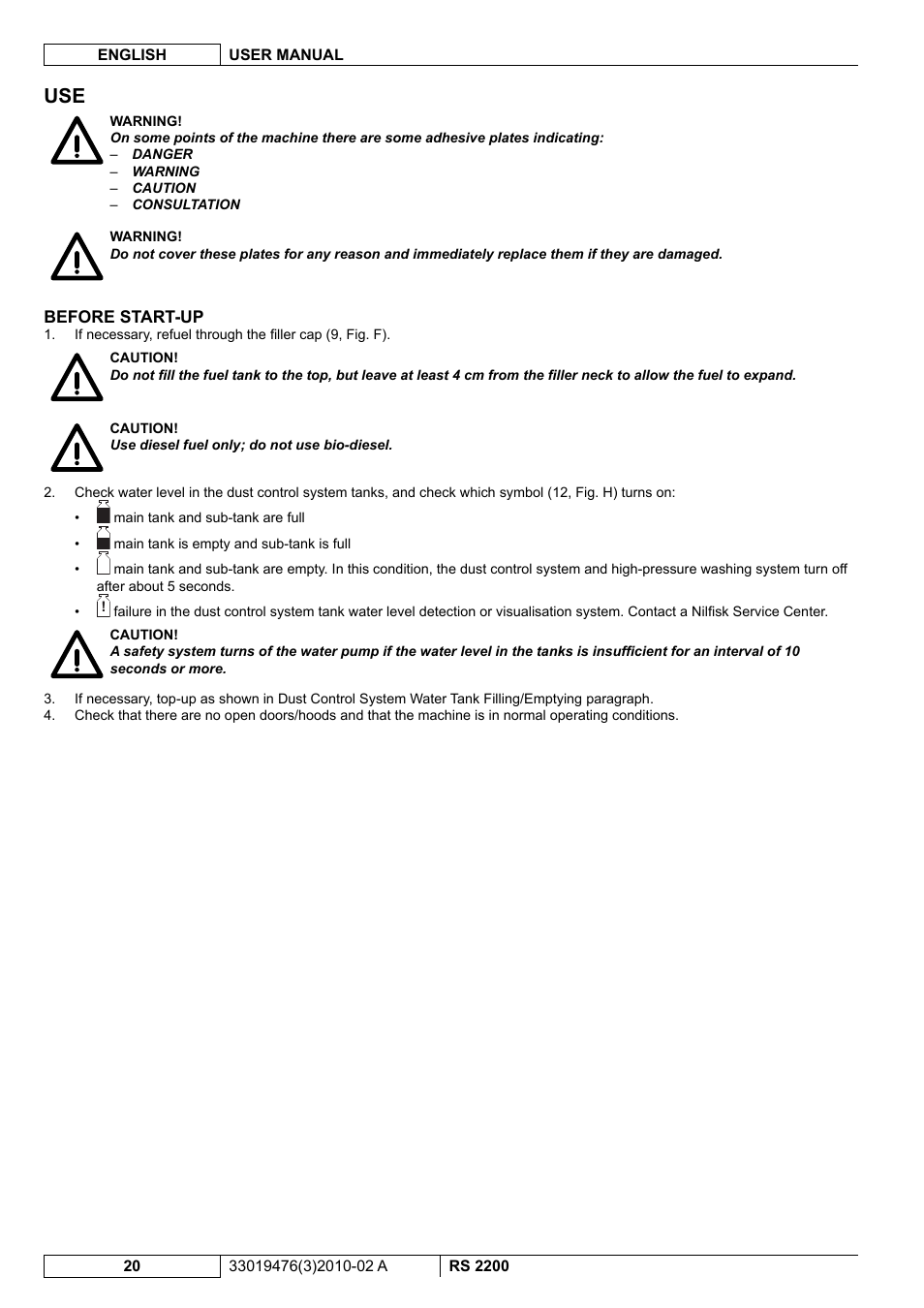 Nilfisk-ALTO RS 2200 User Manual | Page 142 / 224