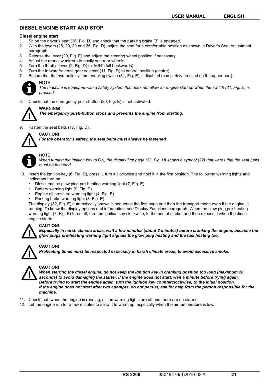 Nilfisk-ALTO RS 2200 User Manual | Page 143 / 224