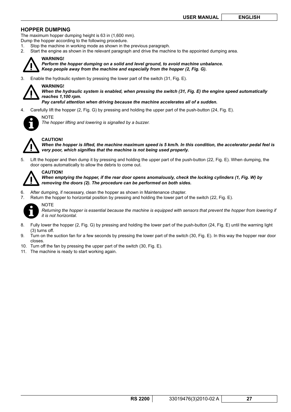 Nilfisk-ALTO RS 2200 User Manual | Page 149 / 224