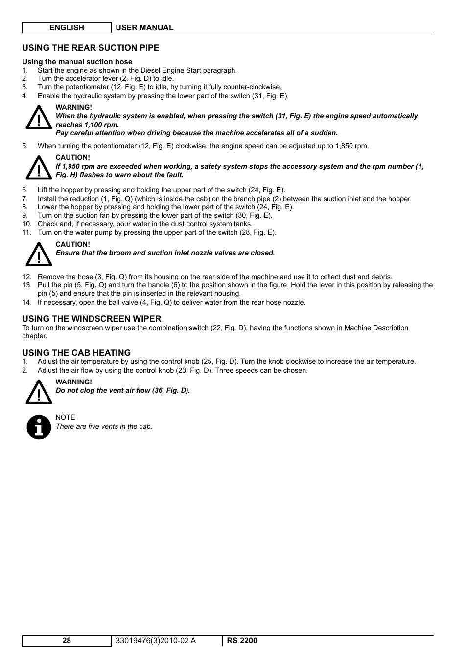 Nilfisk-ALTO RS 2200 User Manual | Page 150 / 224