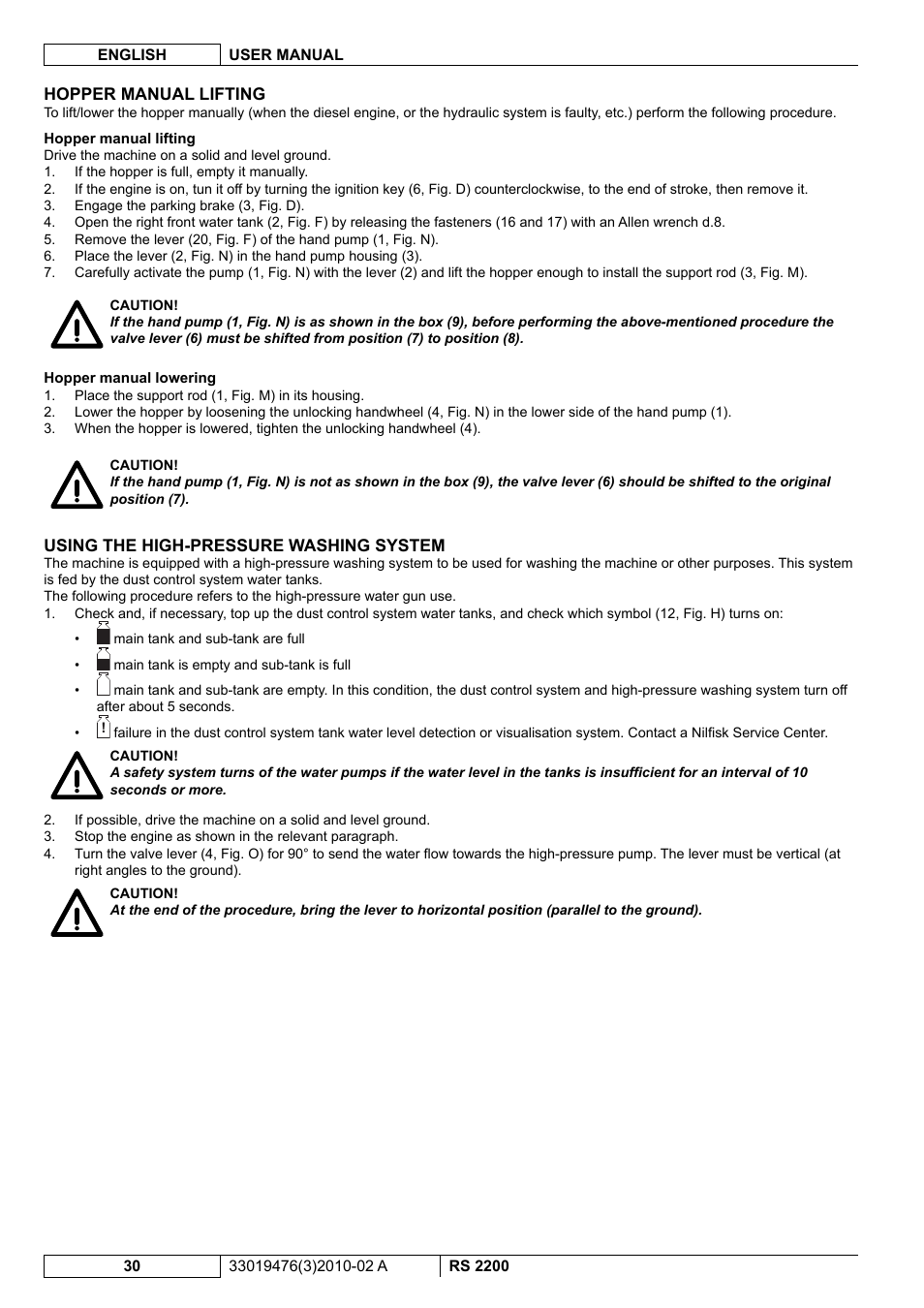 Nilfisk-ALTO RS 2200 User Manual | Page 152 / 224