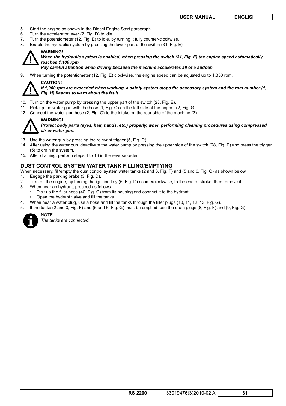 Nilfisk-ALTO RS 2200 User Manual | Page 153 / 224