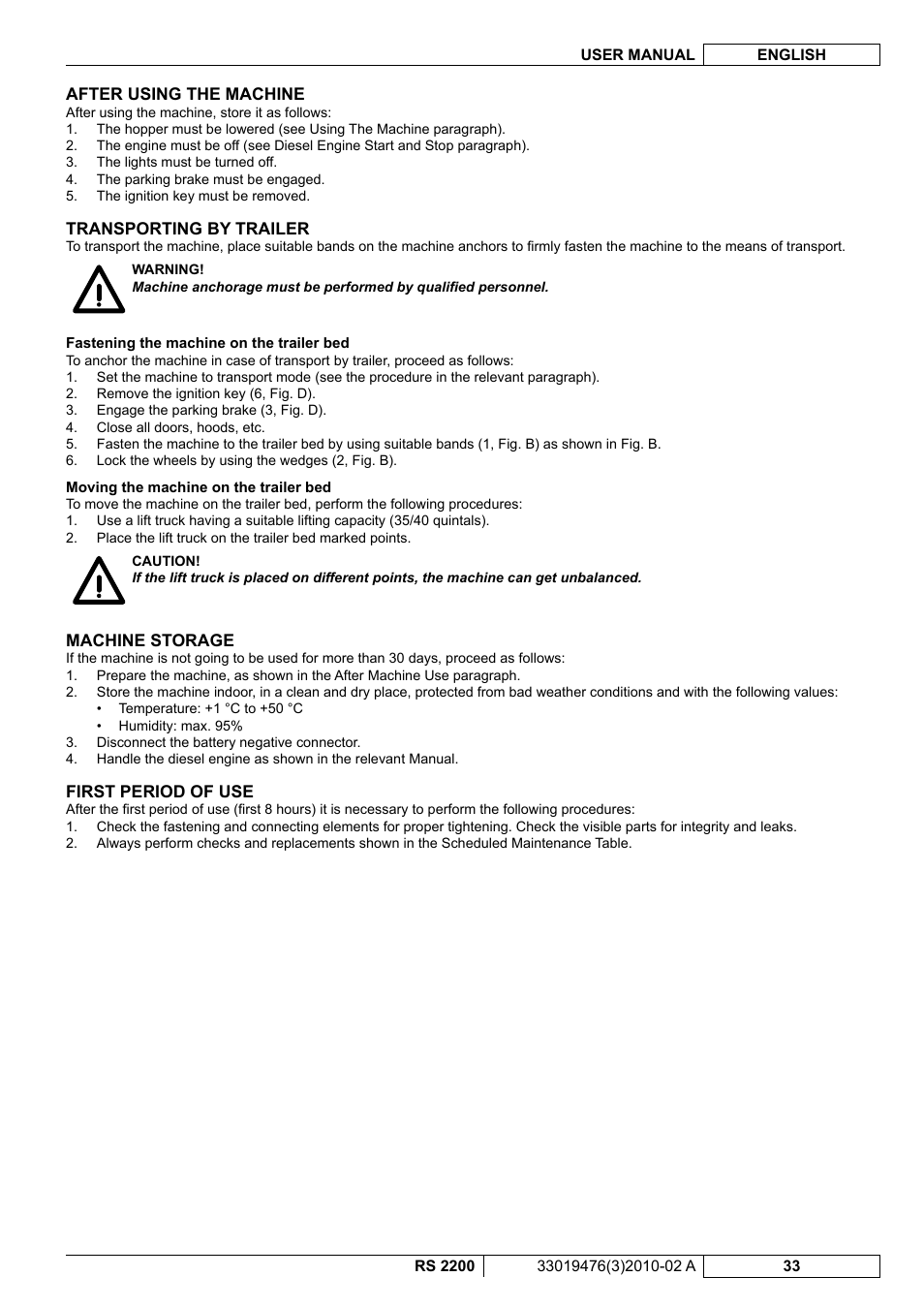 Nilfisk-ALTO RS 2200 User Manual | Page 155 / 224