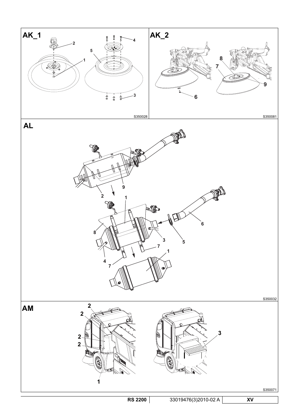 Ak_1 am ak_2 al | Nilfisk-ALTO RS 2200 User Manual | Page 17 / 224