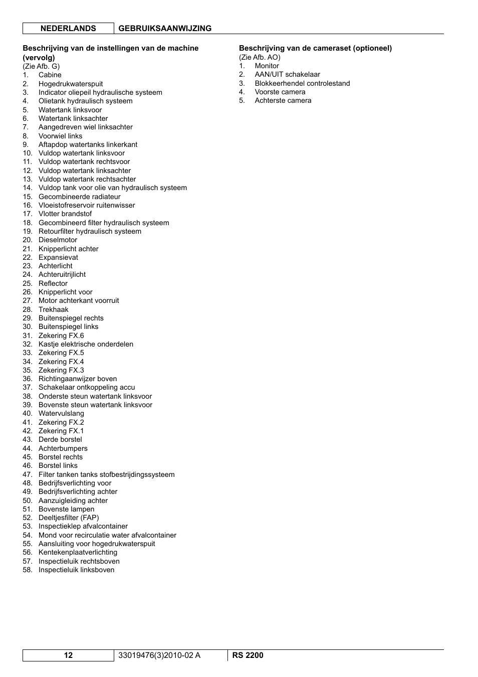 Nilfisk-ALTO RS 2200 User Manual | Page 184 / 224