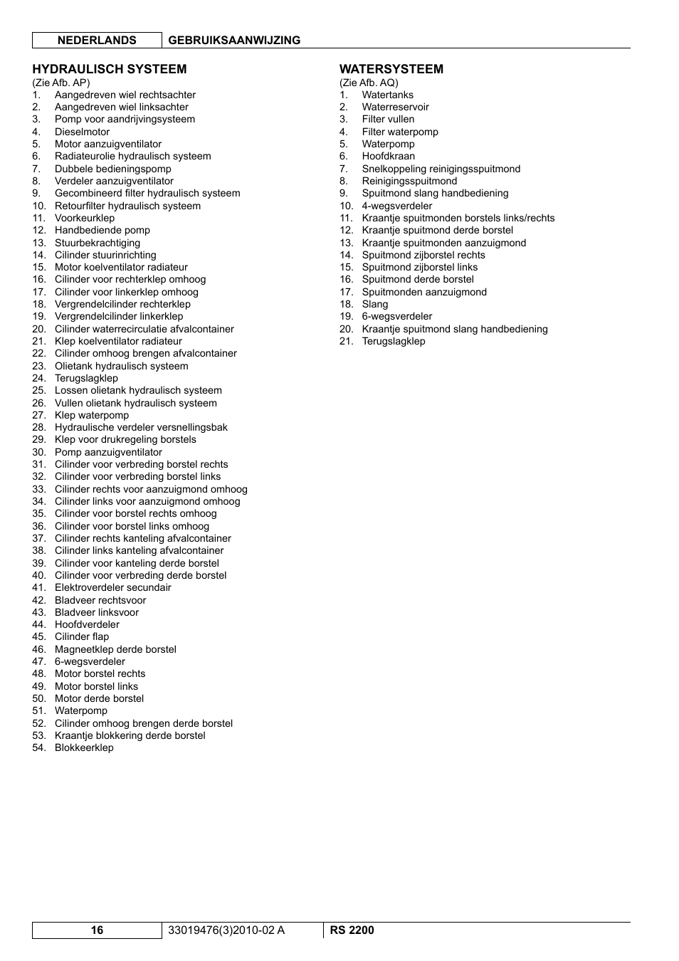 Nilfisk-ALTO RS 2200 User Manual | Page 188 / 224