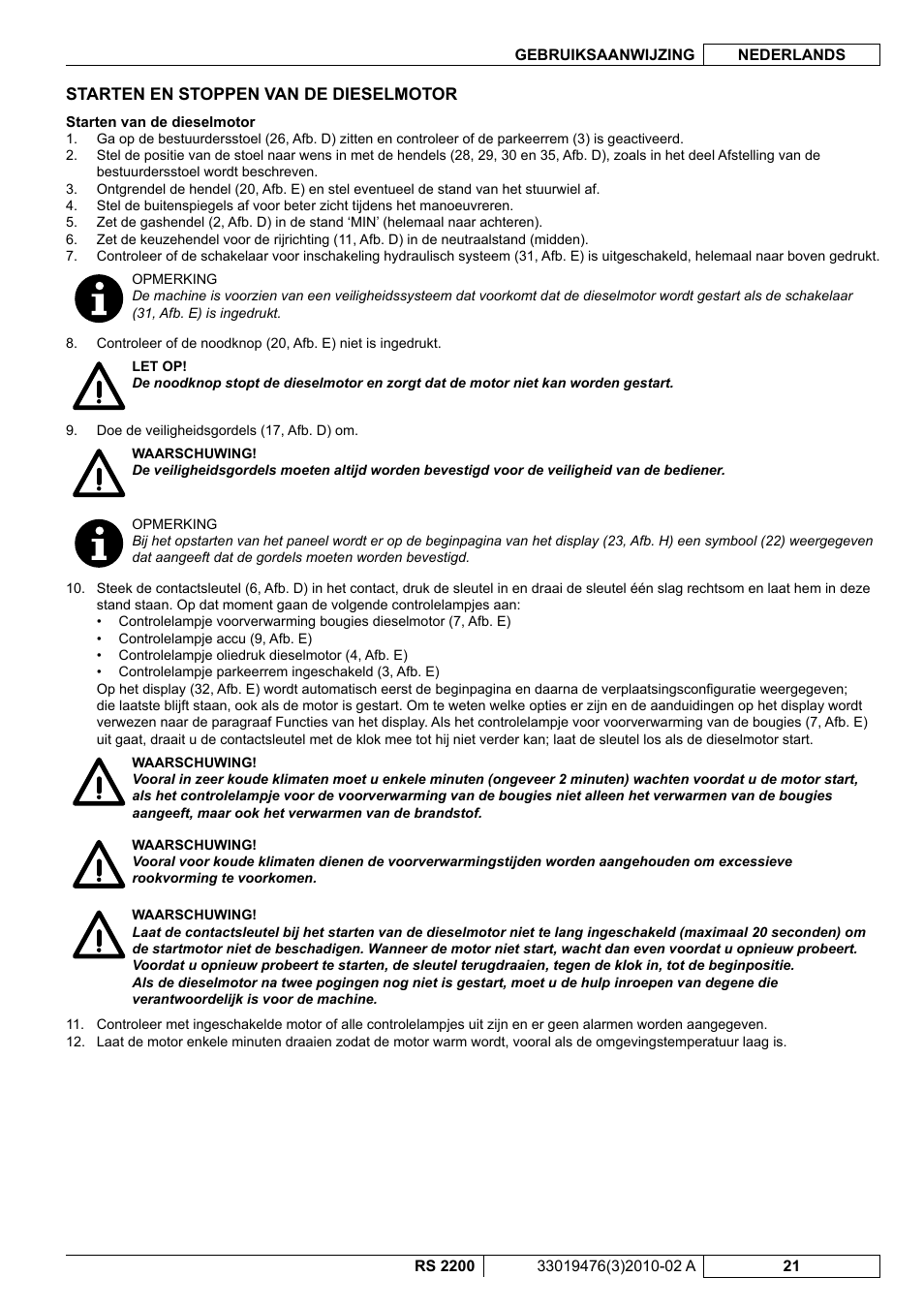 Nilfisk-ALTO RS 2200 User Manual | Page 193 / 224