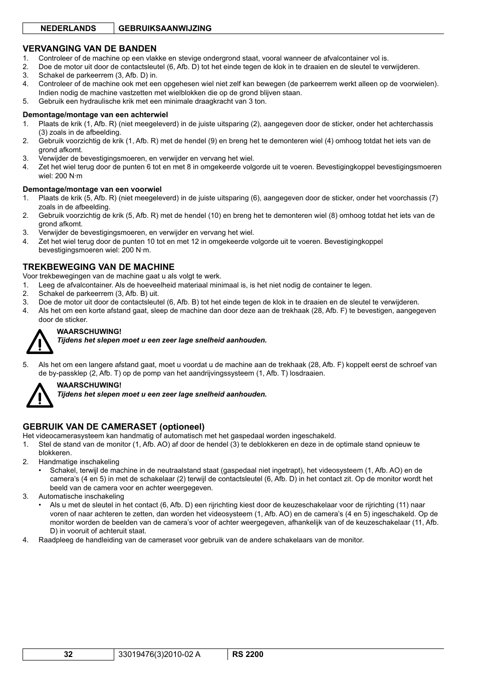 Nilfisk-ALTO RS 2200 User Manual | Page 204 / 224
