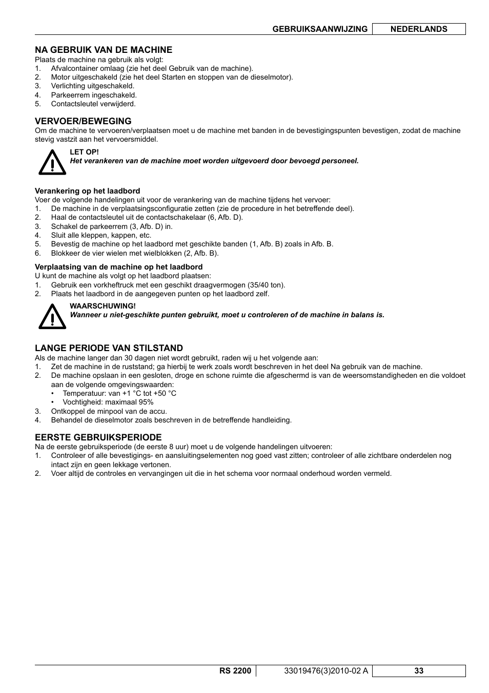 Nilfisk-ALTO RS 2200 User Manual | Page 205 / 224