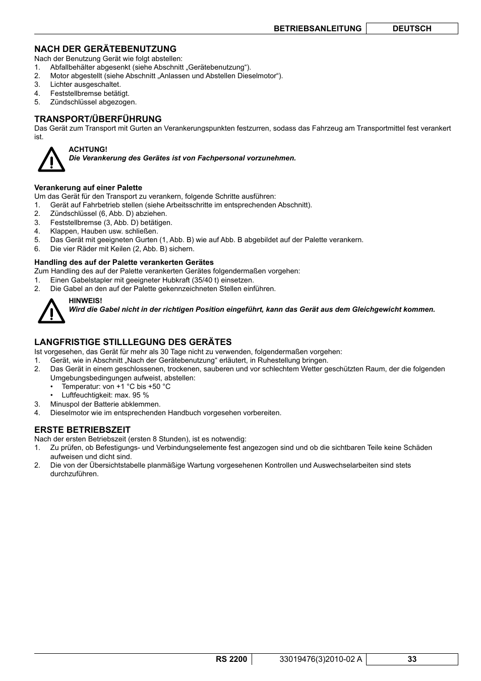 Nilfisk-ALTO RS 2200 User Manual | Page 55 / 224