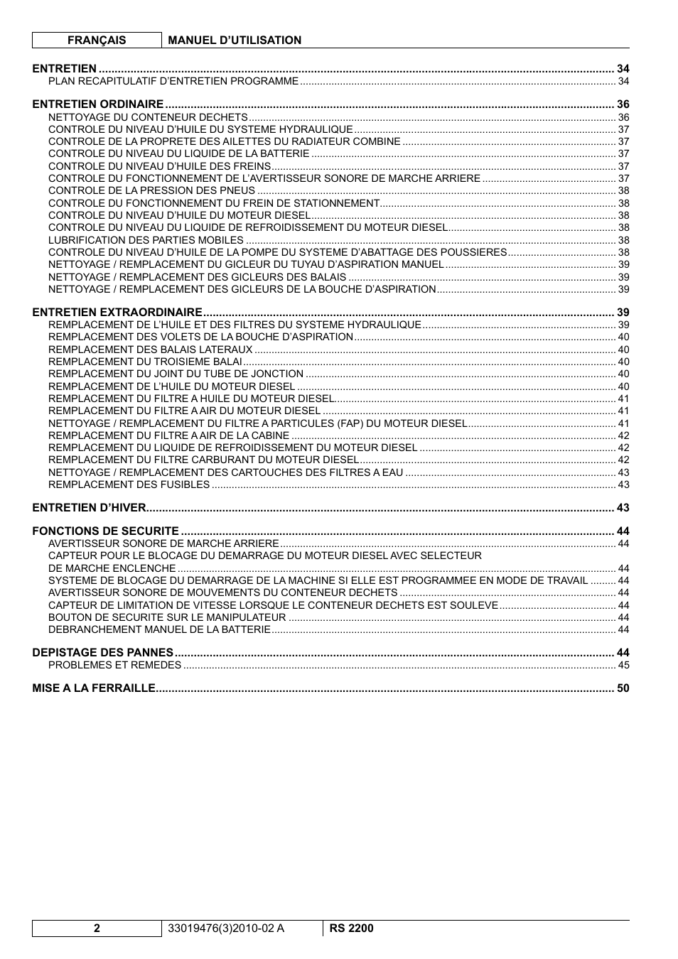 Nilfisk-ALTO RS 2200 User Manual | Page 74 / 224