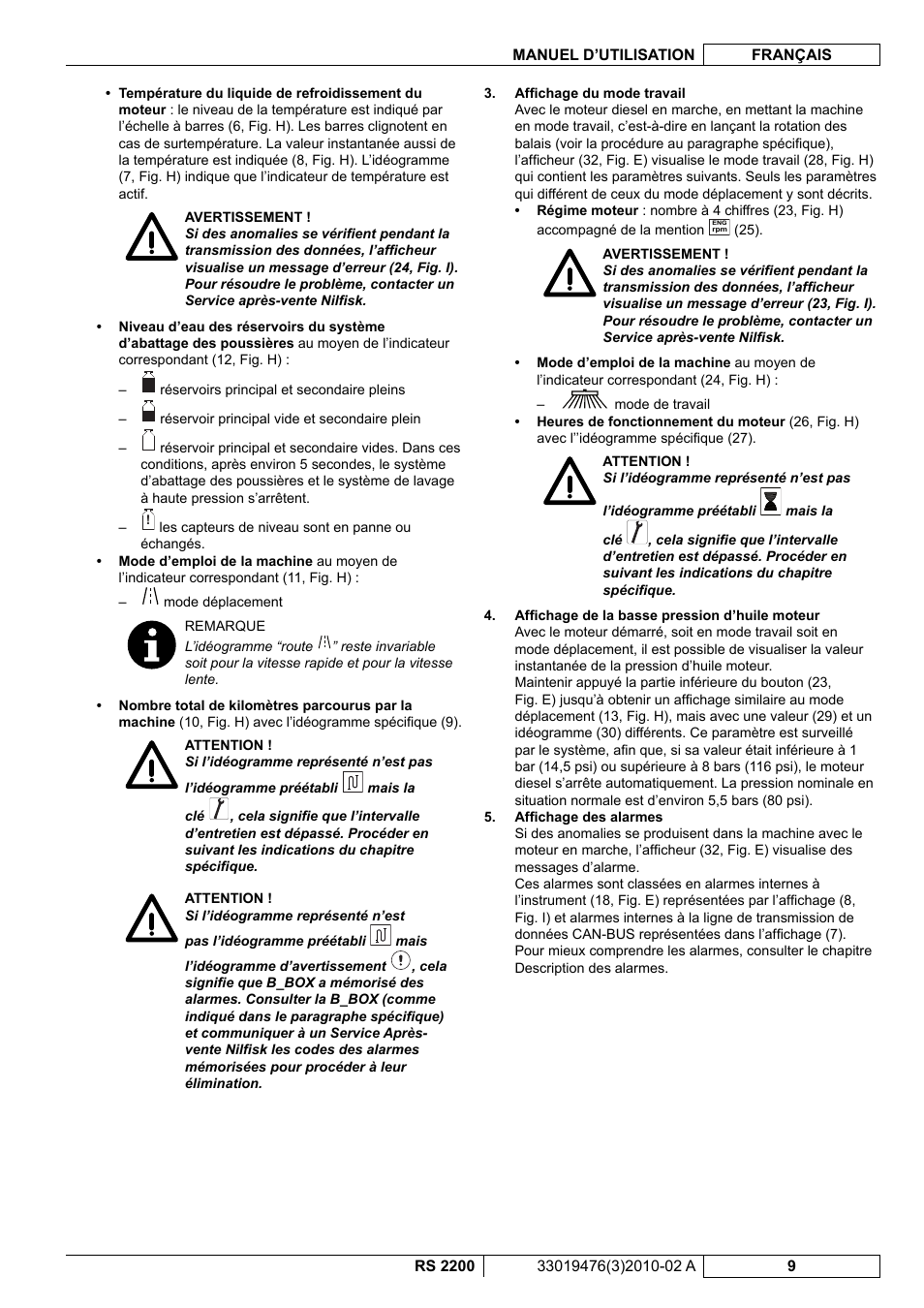 Nilfisk-ALTO RS 2200 User Manual | Page 81 / 224