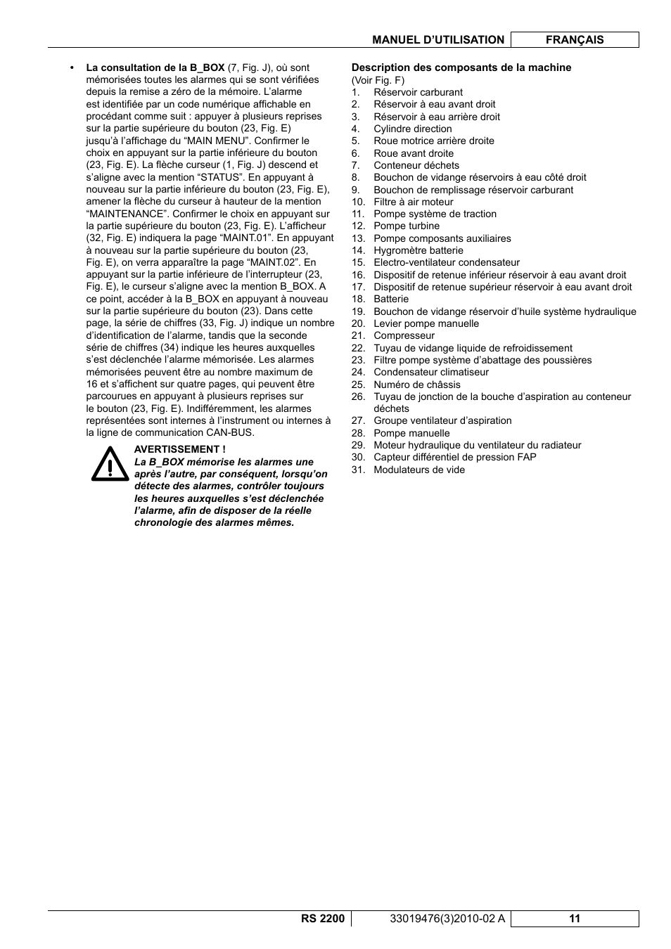 Nilfisk-ALTO RS 2200 User Manual | Page 83 / 224