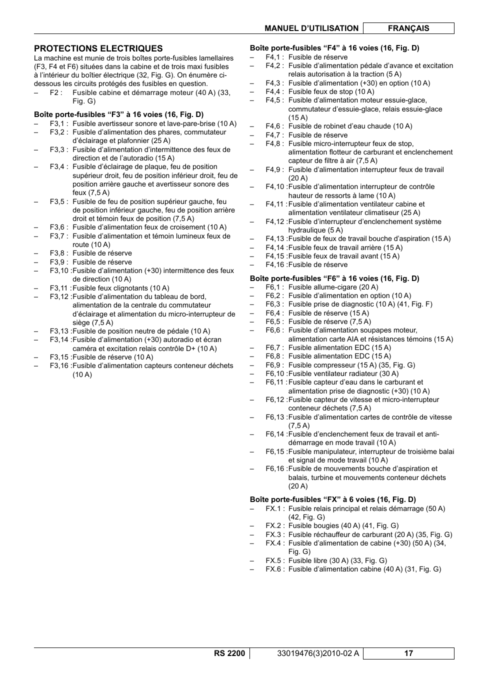 Nilfisk-ALTO RS 2200 User Manual | Page 89 / 224
