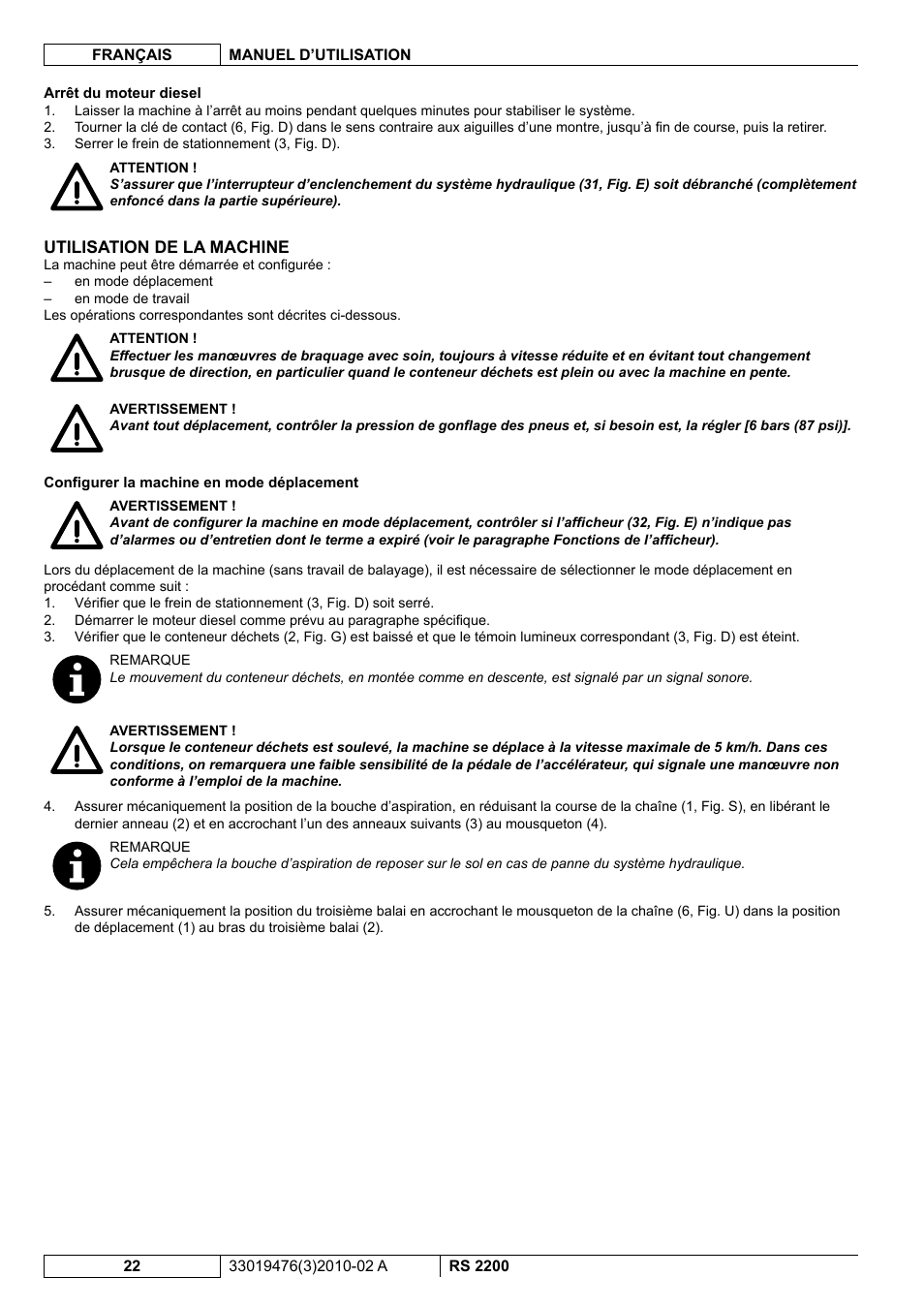 Nilfisk-ALTO RS 2200 User Manual | Page 94 / 224