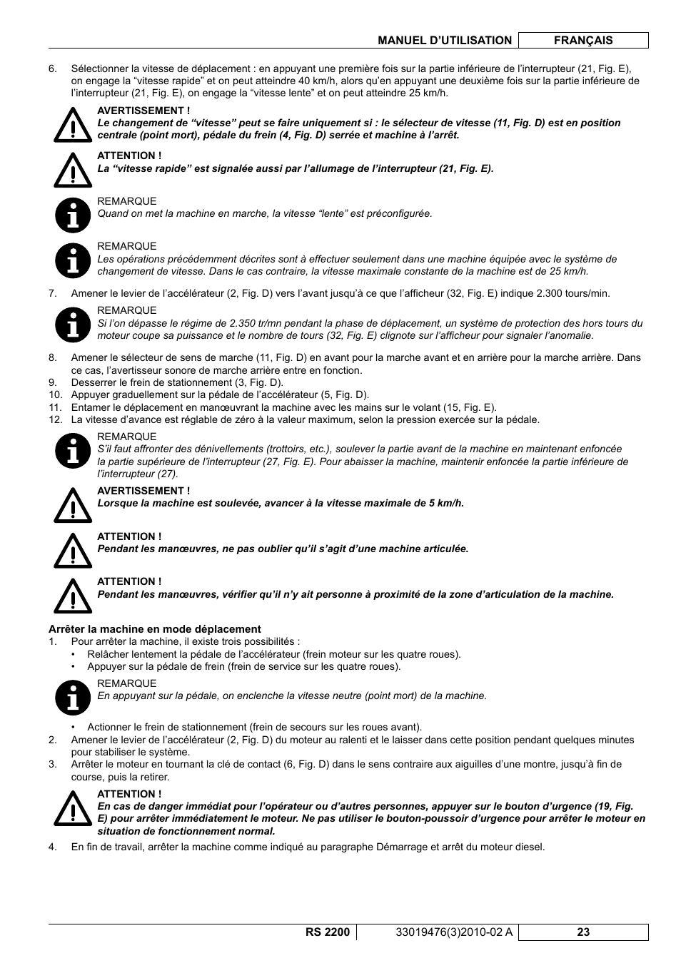 Nilfisk-ALTO RS 2200 User Manual | Page 95 / 224