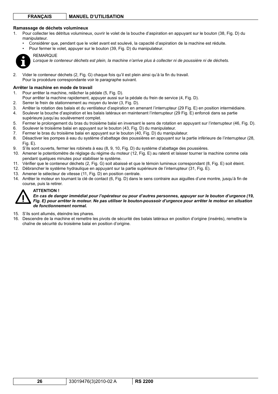 Nilfisk-ALTO RS 2200 User Manual | Page 98 / 224