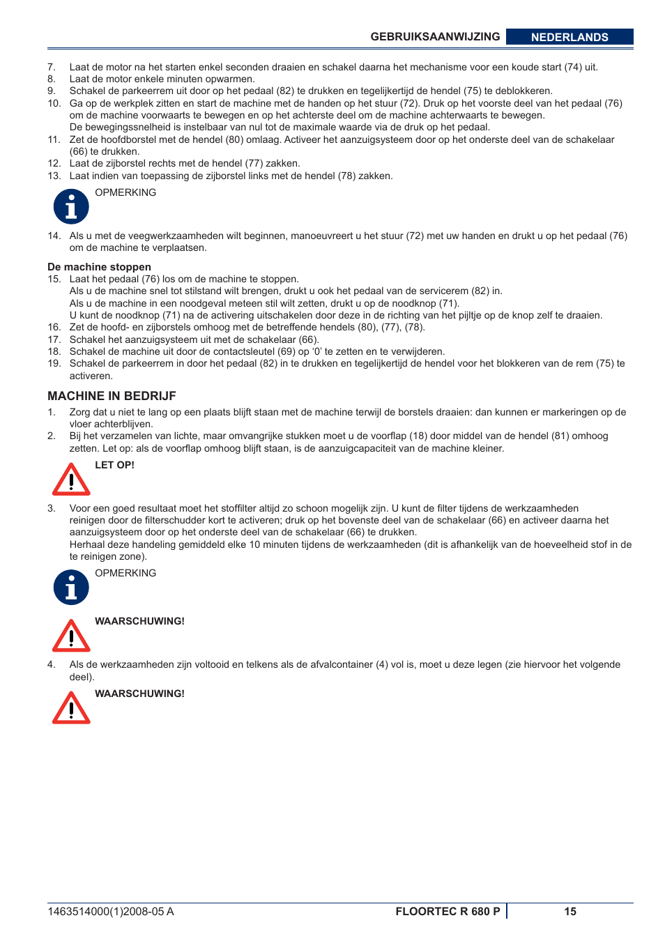 Nilfisk-ALTO R 680 P User Manual | Page 113 / 132