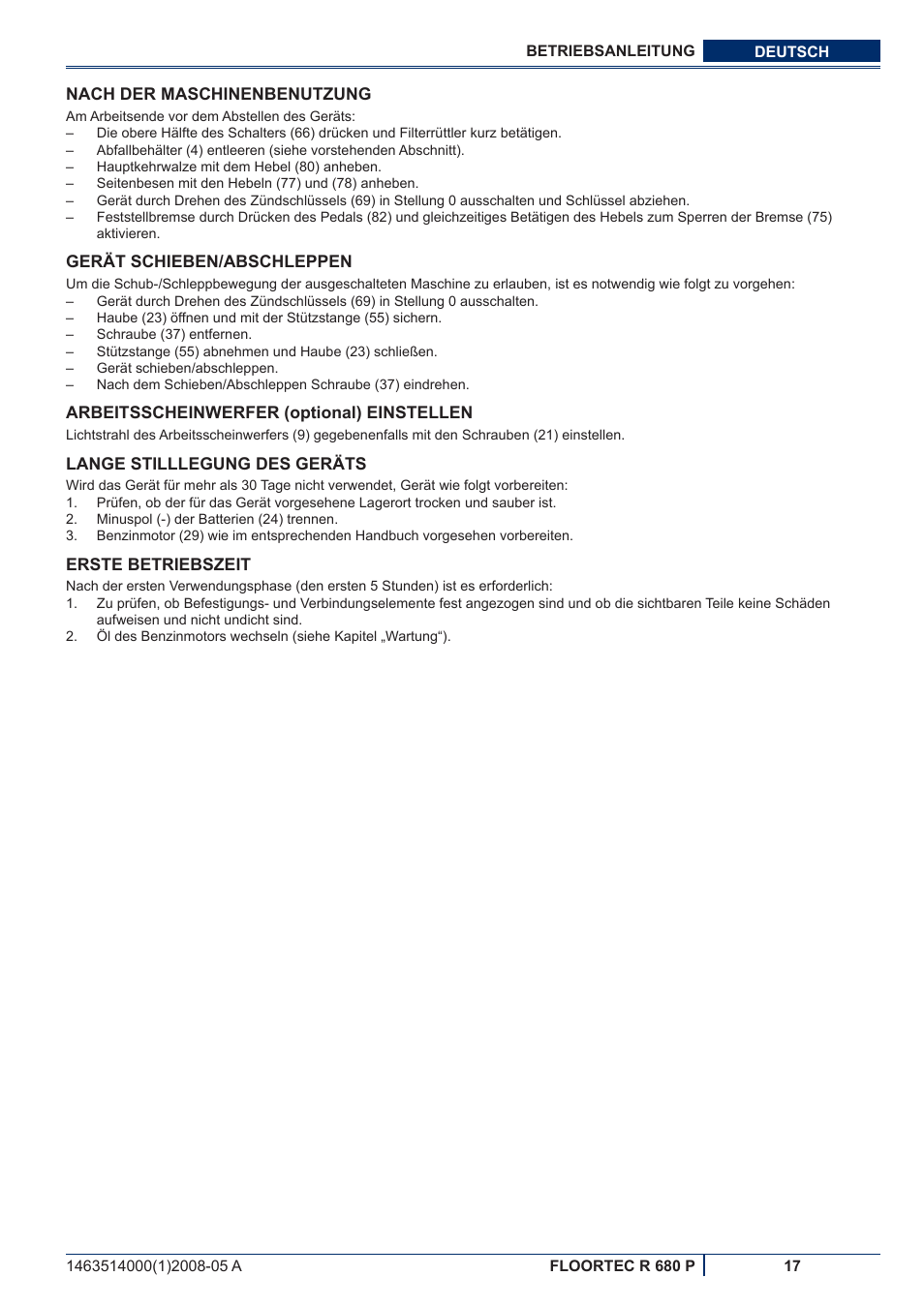 Nilfisk-ALTO R 680 P User Manual | Page 19 / 132