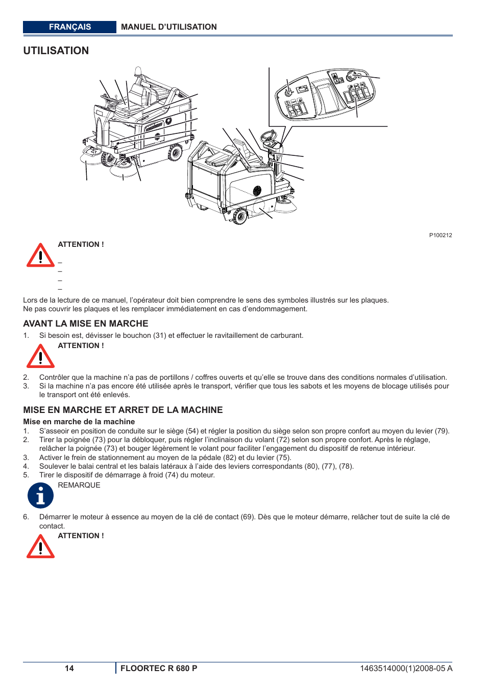 Utilisation | Nilfisk-ALTO R 680 P User Manual | Page 48 / 132