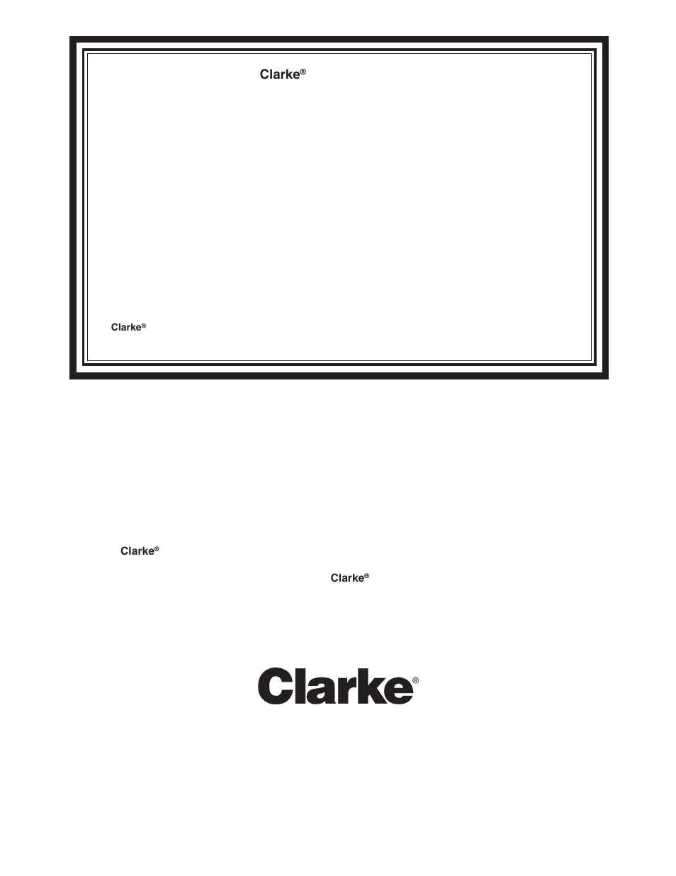 Clarke, U.s. warranty | Nilfisk-ALTO 590 User Manual | Page 20 / 20