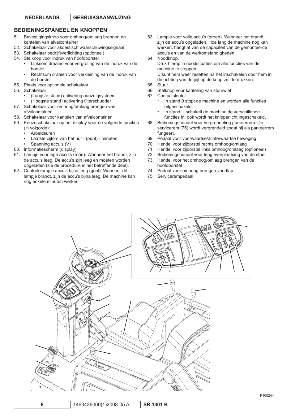 Nilfisk-ALTO SR 1301 B User Manual | Page 100 / 124