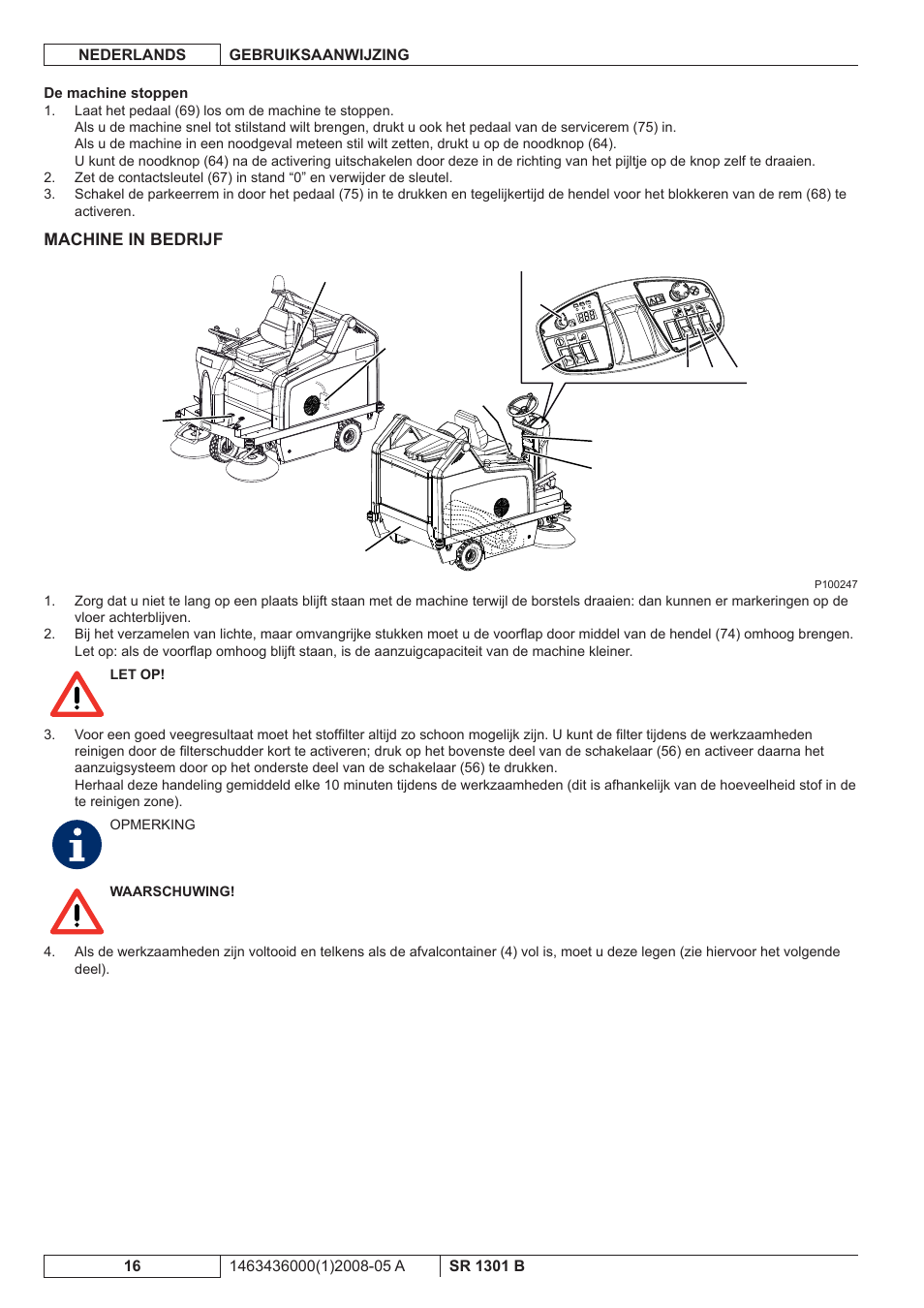 Nilfisk-ALTO SR 1301 B User Manual | Page 108 / 124