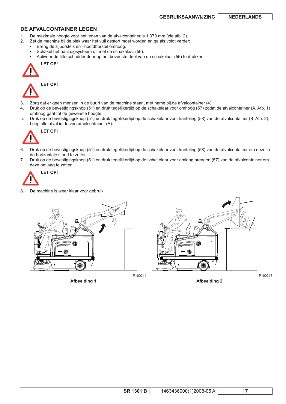 Nilfisk-ALTO SR 1301 B User Manual | Page 109 / 124