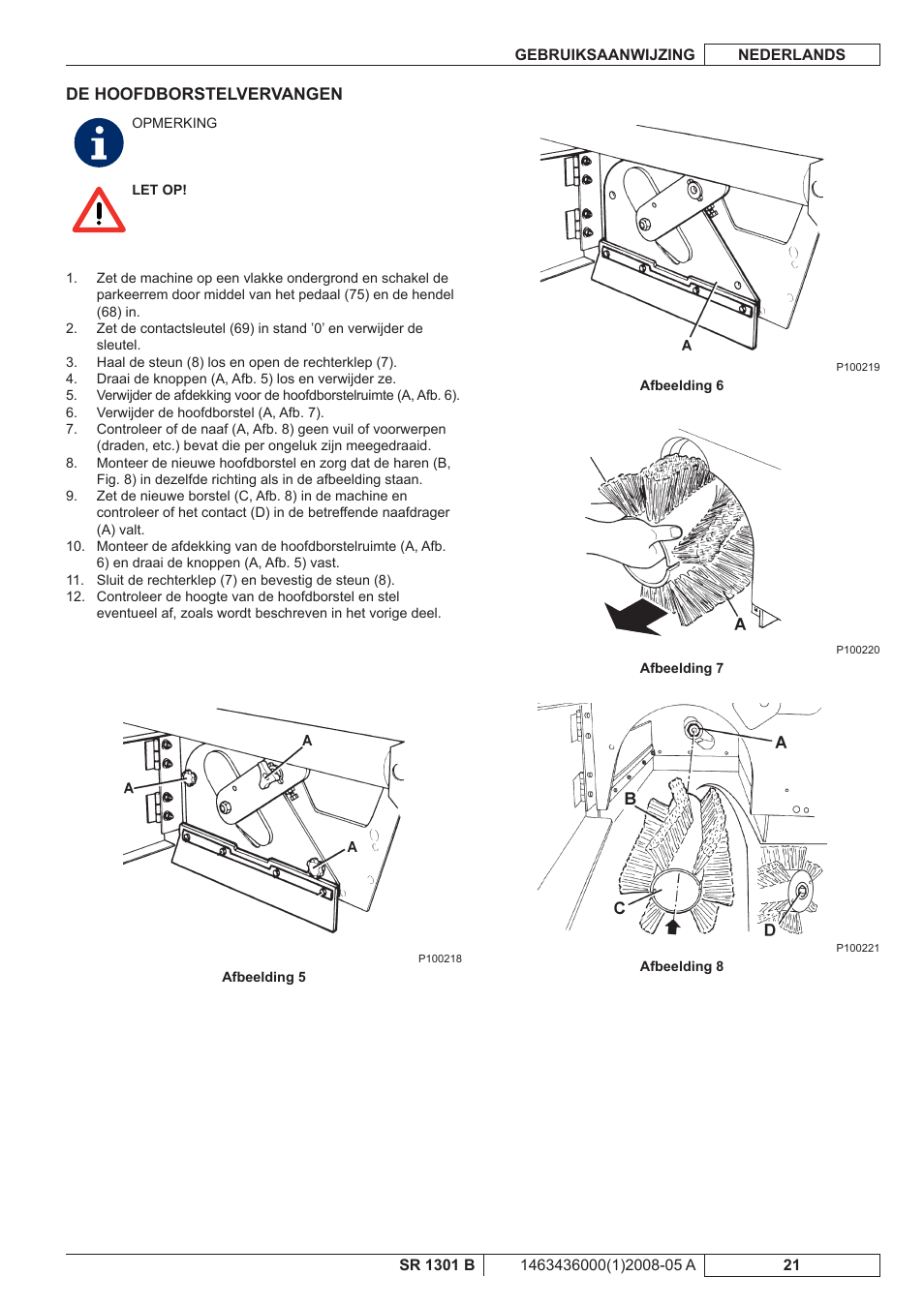 Nilfisk-ALTO SR 1301 B User Manual | Page 113 / 124