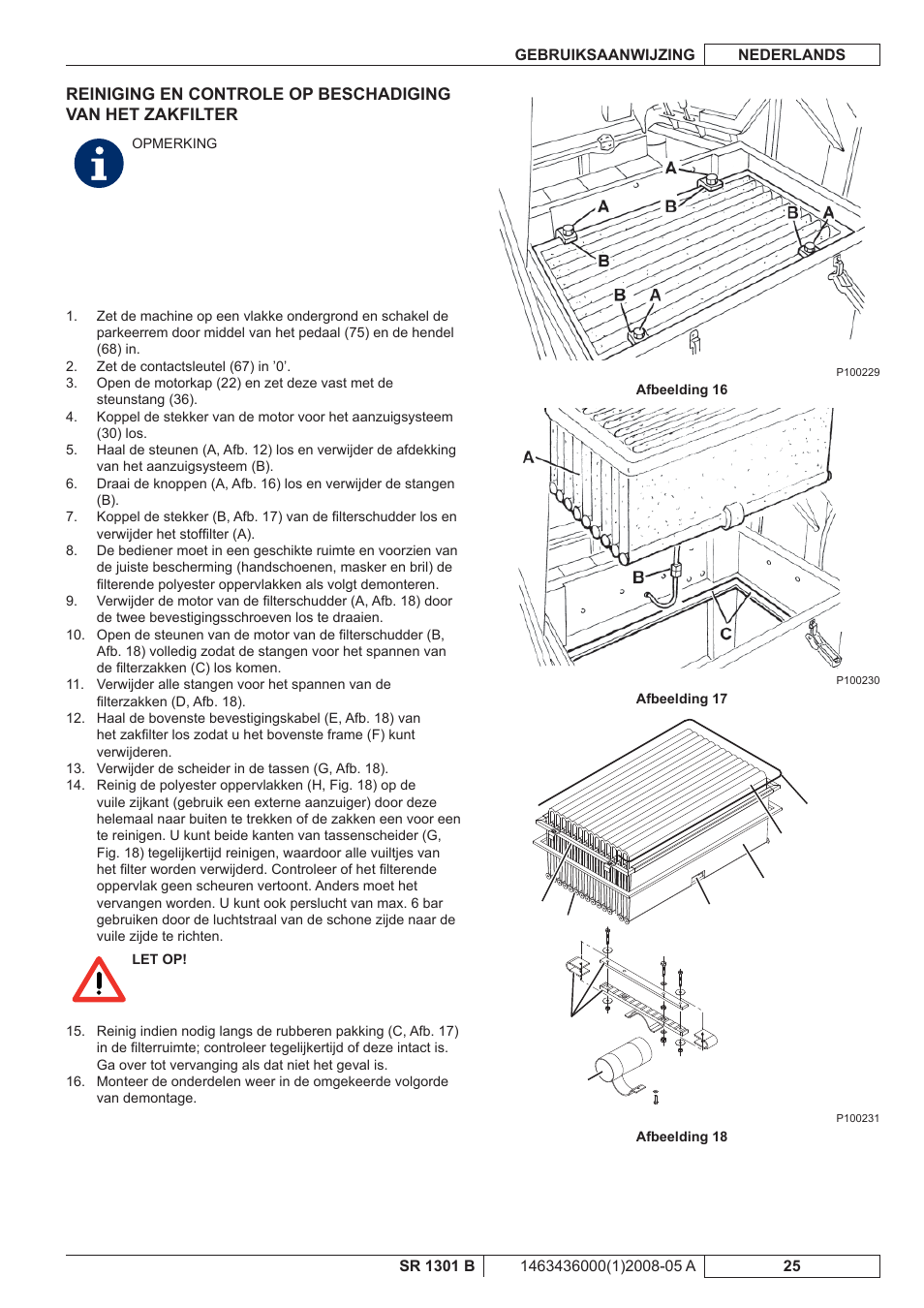 Nilfisk-ALTO SR 1301 B User Manual | Page 117 / 124