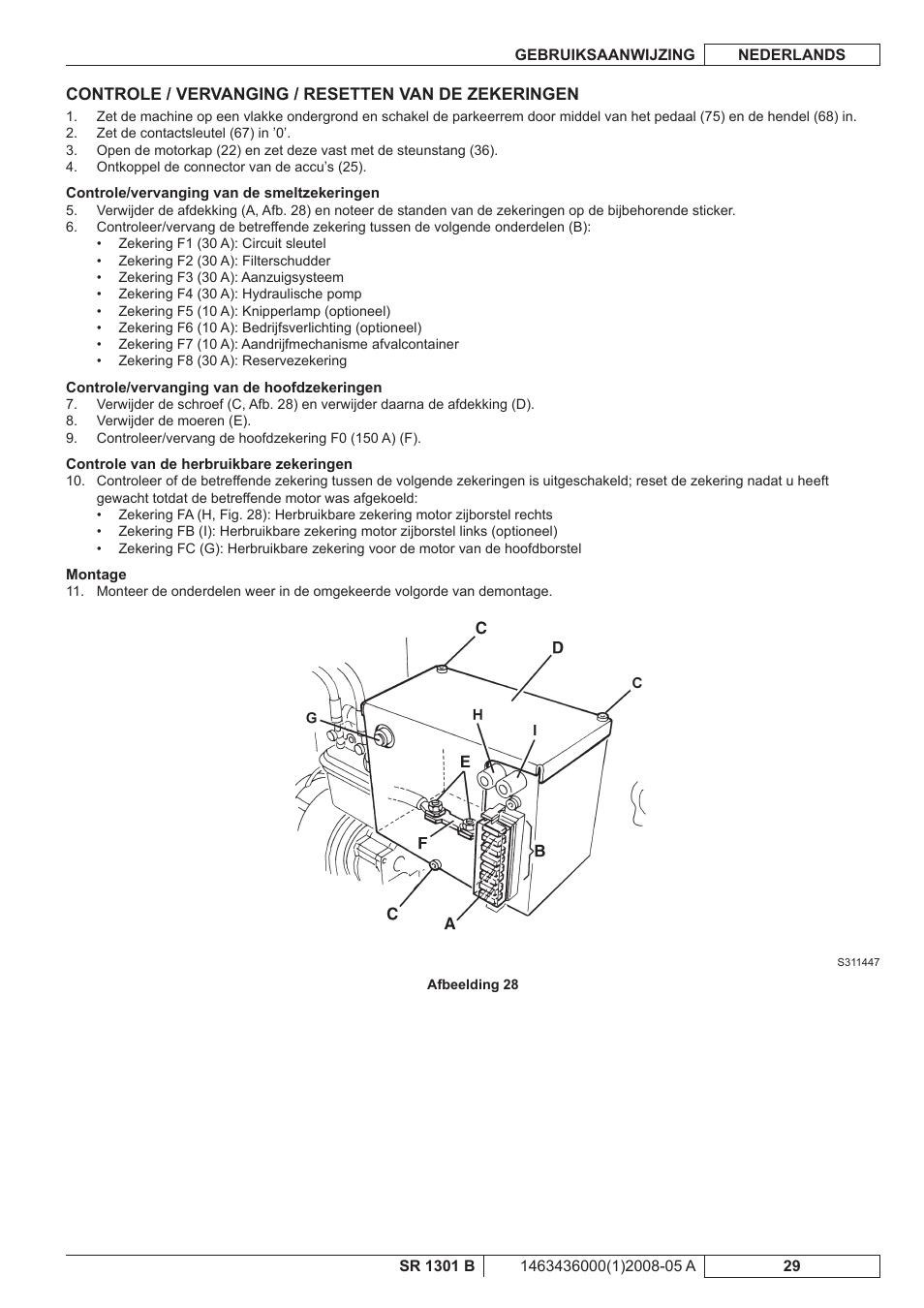 Nilfisk-ALTO SR 1301 B User Manual | Page 121 / 124