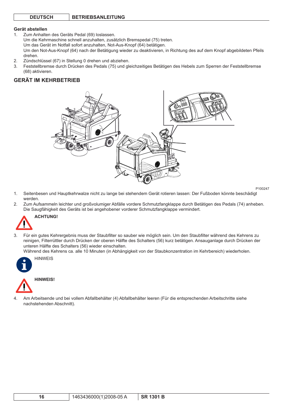 Nilfisk-ALTO SR 1301 B User Manual | Page 18 / 124