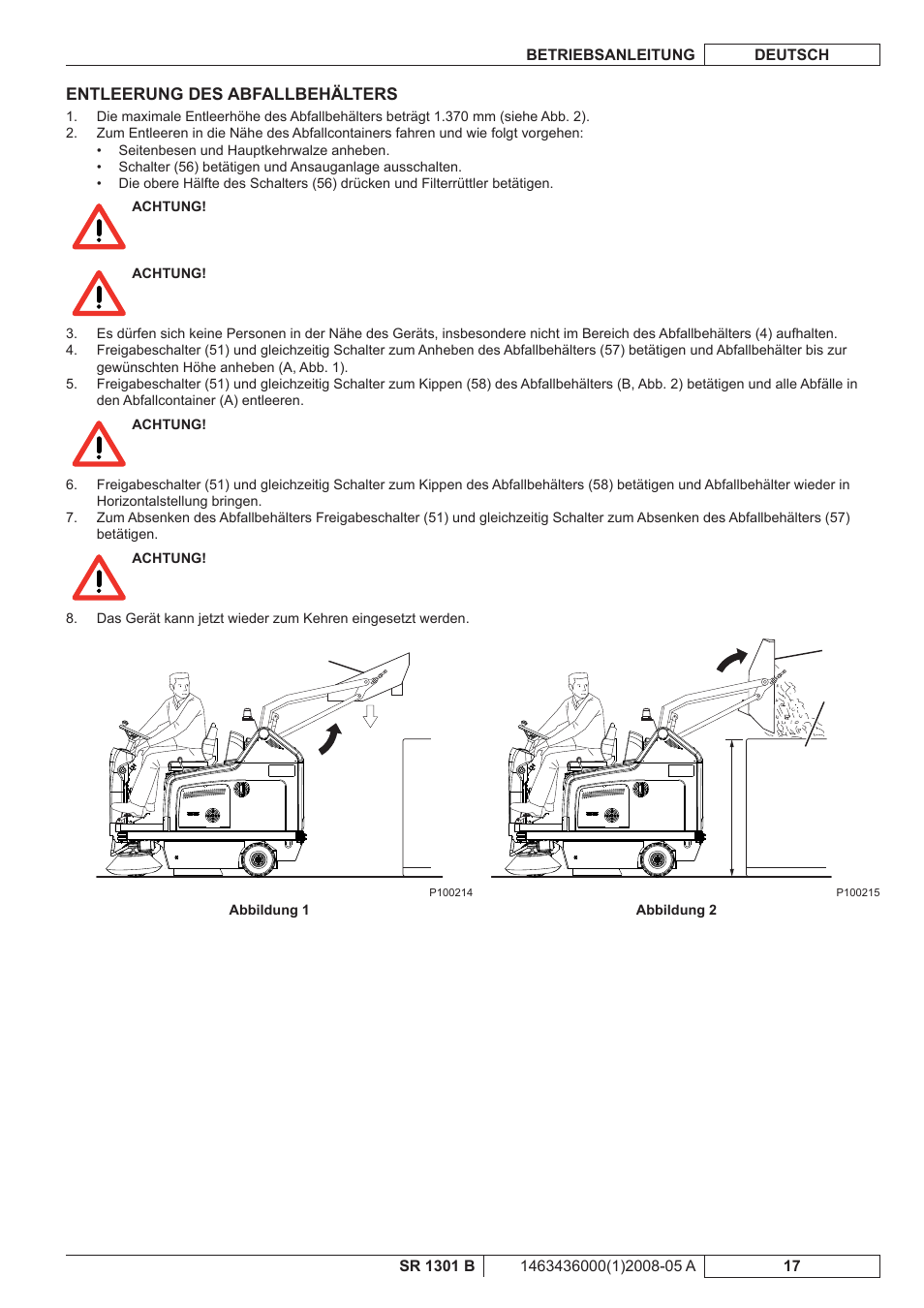 Nilfisk-ALTO SR 1301 B User Manual | Page 19 / 124