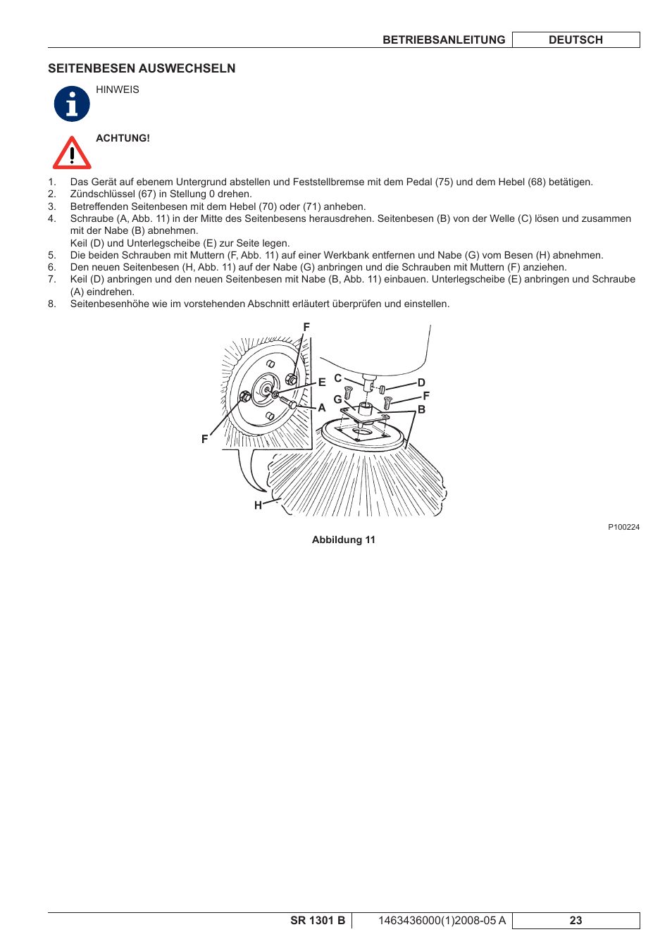 Nilfisk-ALTO SR 1301 B User Manual | Page 25 / 124